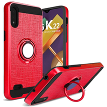 For LG K22 K32 5G Magnetic Ring Kickstand Hybrid Case Cover RED - £4.68 GBP