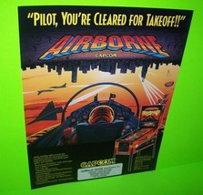 Airborne Pinball FLYER Original Game  1995 Supersonic Jets Vintage Promo Art - £14.28 GBP
