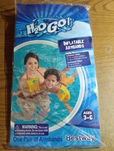 (1 Pair) Bestway H20 Go Inflatable Swim Armbands Floaties Pineapple Ages... - €1,73 EUR