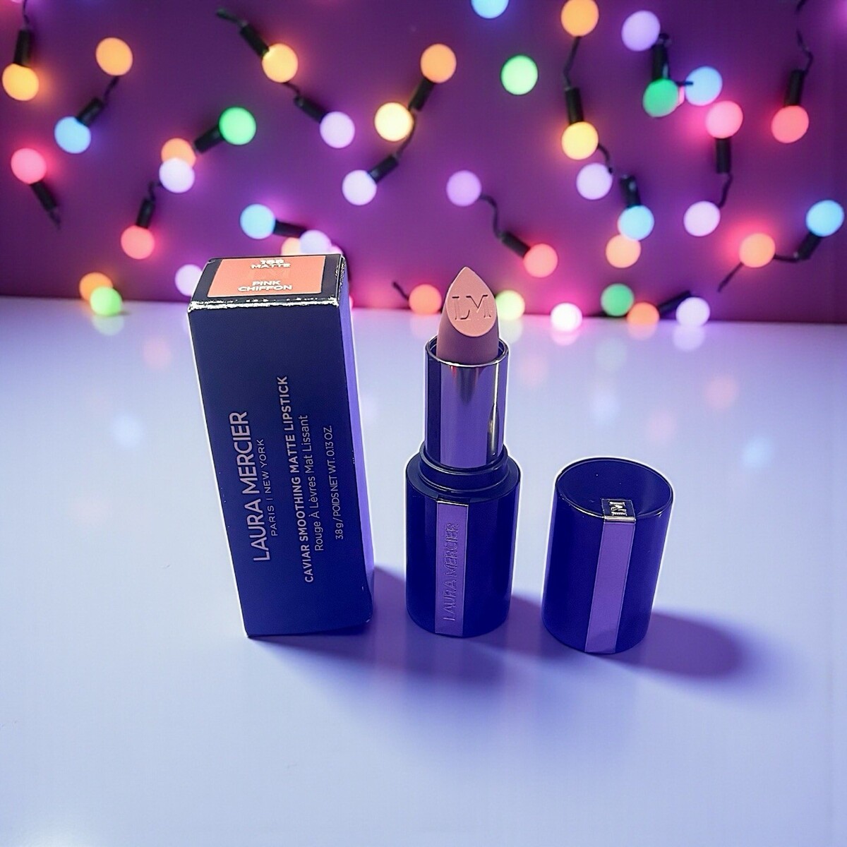 Laura Mercier Caviar Smoothing Matte Lipstick168 Matte Pink Chiffon 0.13... - $29.69