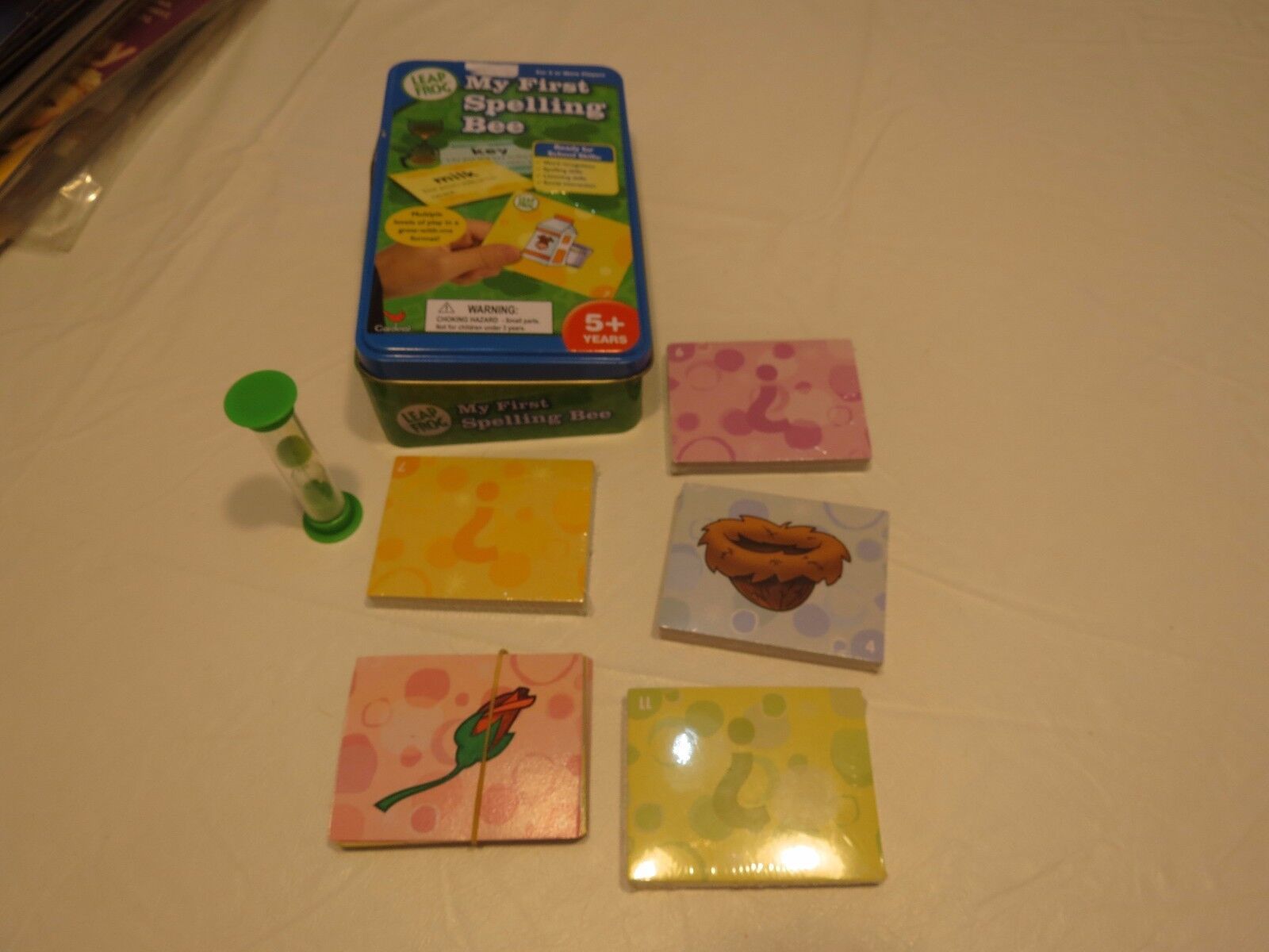 Leap frog spelling bee used pre owned My First School skills picture cards game - $10.29