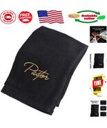 Sophisticated Black Cotton Towel with Gold Lettering for Pastors - 10x15... - $44.74 CAD