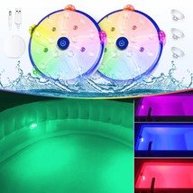 Rechargeable Floating Pool Lights, Color Changing Submersible Led Pool Lights,Un - £43.57 GBP