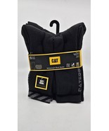 Caterpillar Mens Crew Socks Midweight Boot Cushion Black 6 Pack Shoe Siz... - $443.52 MXN