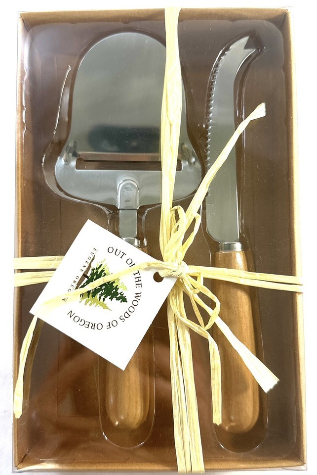 Out of the Woods of Oregon Cheese Knife Cheese Planer Set Stainless Stee... - $6.73