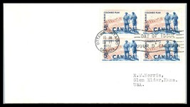 1962 CANADA FDC Cover - Colombo Plan, Ottawa, Block of 4 P3  - £2.34 GBP