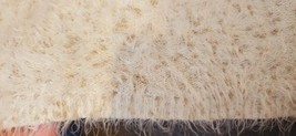 Chico&#39;s Eyelash Fuzzy Pullover Sweater 3/4 Sleeves Ivory Gold Heavy Size... - £19.91 GBP