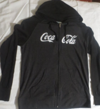 Coca-Cola Two-Tone Full-Zip Hooded Sweatshirt Dark Heather  Extra Large - £28.97 GBP