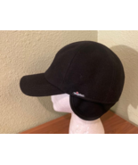 Wigens Hat Cap Mens Size 60 Black Wool Baseball Cap Ear Flaps Excellent ... - $866.99 MXN
