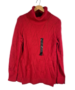 Banana Republic Sweater Sz Medium Turtleneck Chunky Knit Fisherman Core ... - €68,65 EUR