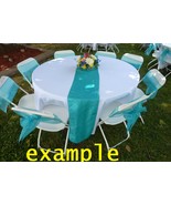 Teal Pintuck Satin Runners ~ 12&quot; x 106&quot; ~ Lot of 29  ~ ranjacuj - $4,764.35 MXN