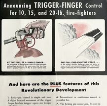 Kidde Fire Extinguisher 1940s Advertisement Lithograph Trigger Finger DWCC4 - $18.00