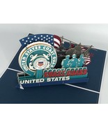 US Coast Guard 3D Pop Up Card Military USCG Mariner Vessel Port Rescue H... - £13.17 GBP