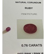 .76 carat Natural Corundum Ruby Afghanistan GFCO Gemstone ID Report Pink... - $1,356.24 MXN