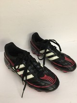 Adidas soccer youth size 2-Unisex-SPG-753001-11/10-BLK/Pink-CLEANED-SHIPS N 24HR - $16.71