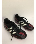 Adidas soccer youth size 2-Unisex-SPG-753001-11/10-BLK/Pink-CLEANED-SHIP... - $317.61 MXN