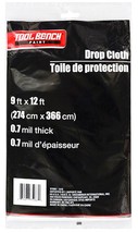 9&#39; x 12&#39; ft x .7 mil Clear Plastic PAINTER DROP CLOTH Protective Paint s... - $21.11