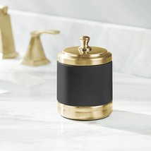 Metal Bathroom Vanity Storage Organizer Canister Jar - £19.18 GBP