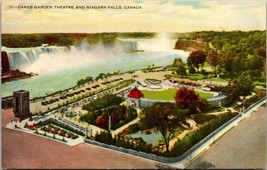 Canada Ontario Niagara Falls Oakes Garden Theatre Autumn Fall Trees Postcard - £7.50 GBP
