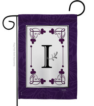 Classic I Initial Garden Flag Simply Beauty 13 X18.5 Double-Sided House Banner - $19.97