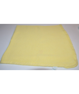 Vtg Baby Blanket Yellow Thermal  Waffle Receiving Spencers 33X36 Poly co... - £17.71 GBP