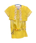 Hollywood Babe Yellow Girls Sz 4 Daisy 70s Style Dress &amp; Jacket Pageants - £57.37 GBP