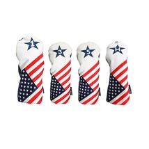 USA 1 3 5 H Headcover Patriot Golf Vintage Retro Driver Fairway Wood and Hybrid - $48.90