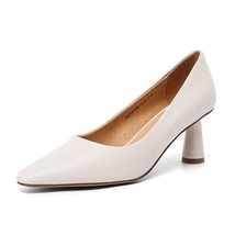 SOPHITINA Sheepskin Women Pumps Soft Breathable Handmade High Quality Shoes Soli - £96.59 GBP