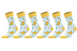 Colorful Casual Cotton Socks Funny and Cool Socks Unisex 6 Pairs (Style 1) - £16.41 GBP