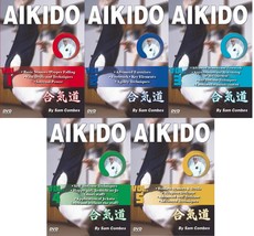 5 DVD SET Aikido Ki, Footwork, Self Defense, Weapons, Chokes, Kata - Sam Combes - £98.36 GBP