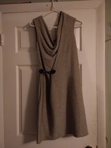 NWT XOXO Women Gray Cocktail Dress With Sparkles and buckle Medium - £39.56 GBP