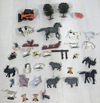 Vintage Country Farm Barn Animal Miniature RR Model Train Layout mixed lot SS09 - £23.26 GBP