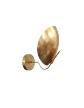 Curved Light Shades Handmade Vintage Wall Mid Century Modern Raw Brass Sputnik - $256.66