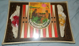 Mediterrean Backgammon Tablette Game-1973 Pacific Game Company-Sealed - £77.90 GBP