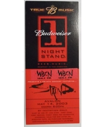 Staind Original 2003/8 Ticket Stub Budweiser 1 Night Stand WBCN + Greenb... - £15.46 GBP