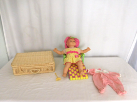 Pleasant Company American Girl Bitty Baby Doll + Chair Chaise Lounge + Beach dre - $54.45