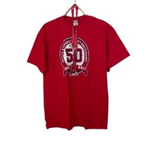 2011 MLB Angels Baseball 50TH Anniversary T-Shirt and Lanyard Red Mens XL - £20.04 GBP