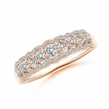 ANGARA Natural Diamond Nine Stone Anniversary Band in 14K Gold (IJI1I2, ... - £725.33 GBP