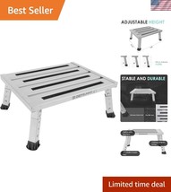 Stable Foldable Aluminum RV Platform Step - Supports 1,000 lbs, Non-Slip... - $1,117.47 MXN