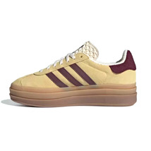 adidas Originals Gazelle Bold Platform &#39;Yellow Burgundy&#39; IF5937 Women&#39;s Shoes - £132.97 GBP