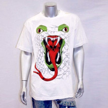 Men&#39;s Parish White &quot;Biting can be Deadly&quot; Short Sleeve Tee Shirt NWT - £45.42 GBP