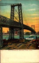 Udb POSTCARD- The Williamsburg Bridge, New York City, Ny BK62 - £5.45 GBP