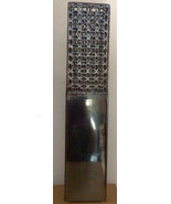 Floor Vase Metal Silver Metallic 25.5&quot; Pierced Modern Glam Umbrella Stand - £75.35 GBP