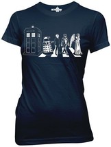 Doctor Who Street Crossing Abbey Road Spoof Baby Doll/Juniors Style T-Sh... - £11.35 GBP