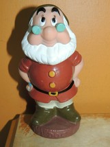 Vintage  Dwarf Doc Rubber Squeak Toy 5.5&quot; Walt Disney Productions 7 dwar... - $8.99