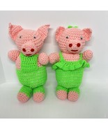 Lot Of 2 Crochet Pigs Handmade Plush 12in Stuffed Animal Toy Pink Husban... - $314.72 MXN Lot Of 2 Crochet Pigs Handmade Plush 12in Stuffed Animal Toy Pink Husban... - $314.72 MXN