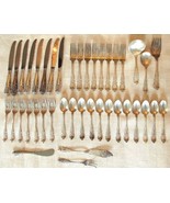 Vintage Wallace Sterling Silver &#39;Sir Christopher&#39; Flatware Set 1418.8g C... - £2,055.89 GBP