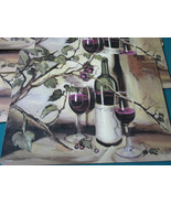  Ripe From The Vine - by Theresa Kasun - 6 PLACE MATS 15 X 12&quot; by Manorc... - £97.10 GBP