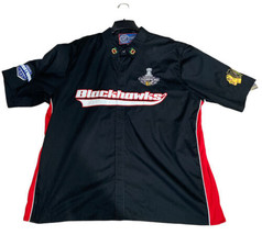 Chicago Blackhawks Shirt Mens 4XL Embroidered Stanley Cup Champions Western NWT - £47.61 GBP