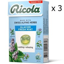 3 x Ricola Glacier Mint Swiss Herb Lozenges 40g - £15.21 GBP